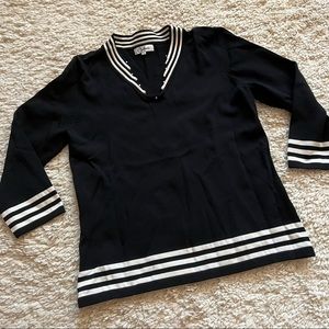 (3 for $20) Carducci Large black and white top